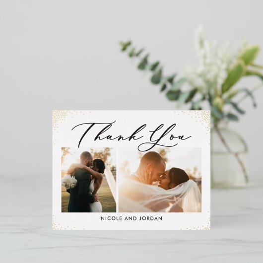 おいしい振りかけるホイルありがとうはがき 箔シーズンポストカード (立ち正面)