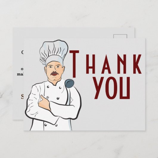 おいしい料理 ポストカード (正面/裏面)