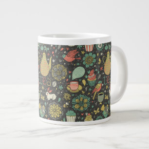 おいしい明るいお茶のカード ジャンボコーヒーマグカップ