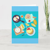 おいしい朝食パンケーキエッグコーヒー カード (正面)