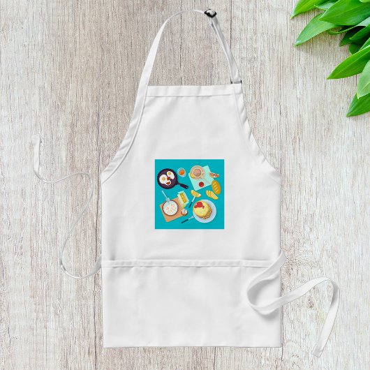 おいしい朝食パンケーキエッグコーヒー スタンダードエプロン