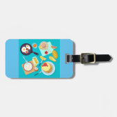 おいしい朝食パンケーキエッグコーヒー ラゲッジタグ (正面横)