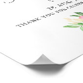 おいしい水の色の花模様卒業パーティーへようこそ ポスター (角)