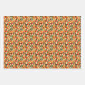 おいしい水の色グミベア模様 ラッピングペーパーシート (正面3)