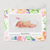 おいしい水彩フローラフレーム誕生のお知らせ 案内ポストカード (正面)