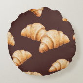 おいしい美しいデザートとパスターをスケッチした食べ物 ラウンドクッション (裏面)