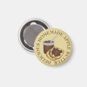 おいしい自家製アップルバターペンシルバニアオランダ マグネット (正面/裏面)