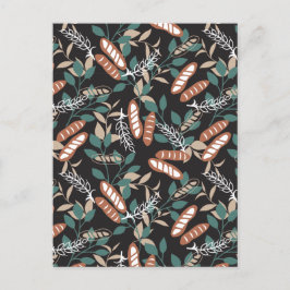 おいしい自家製バゲットブレッドパターン ポストカード