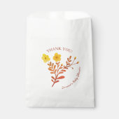おいしい花模様エレガントサンキューベイビーシャワー フェイバーバッグ (正面)