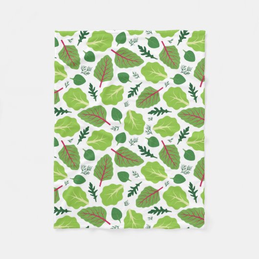 おいしい葉 フリースブランケット (正面)