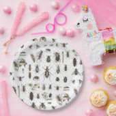 おいしい虫のおもしろいな昆虫の子供の誕生日のプレート ペーパープレート (パーティー)