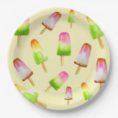 おいしい虹のポピクルパーティー ペーパープレート (正面)