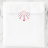 おいしい誕生日カップケーキ ラウンドシール (バッグ)