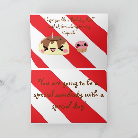 おいしい誕生日! カード (内部)