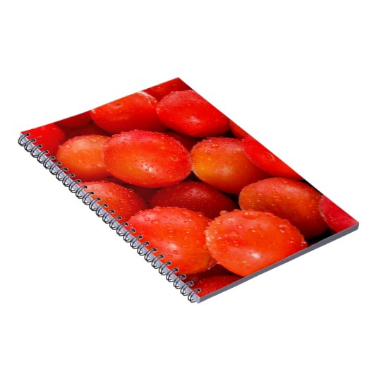 おいしい赤いさくらんぼの羽毛、ボウル、さくらんぼ、 ノートブック (右側)