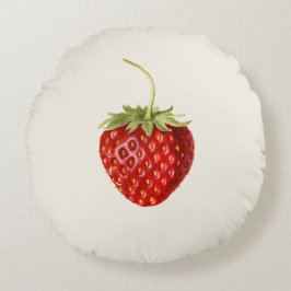 おいしい赤イチゴ(by Louis C.C. Krieger) ラウンドクッション