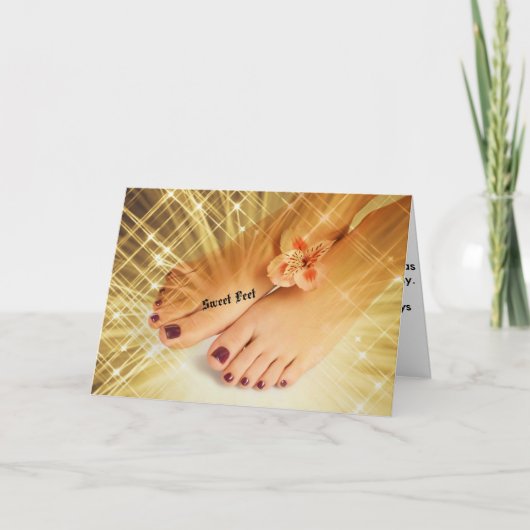 おいしい足 カード (正面)