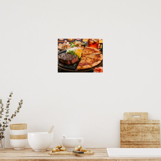 おいしい食べ物と飲み物 ポスター (キッチン)