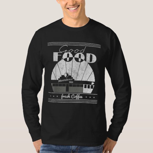おいしい食べ物ムーンダンスディナー新鮮なコーヒートレンド Tシャツ (正面)