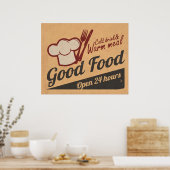おいしい食べ物 ポスター (キッチン)