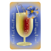 おいしい食べ物、良いカスタマイズ友達 マグネット (縦)