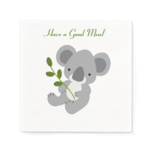 おいしい食事、かわいいコアラパーソナライズされたベア