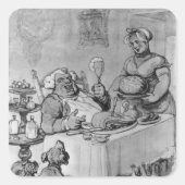 おいしい食事。 スクエアシール (正面)