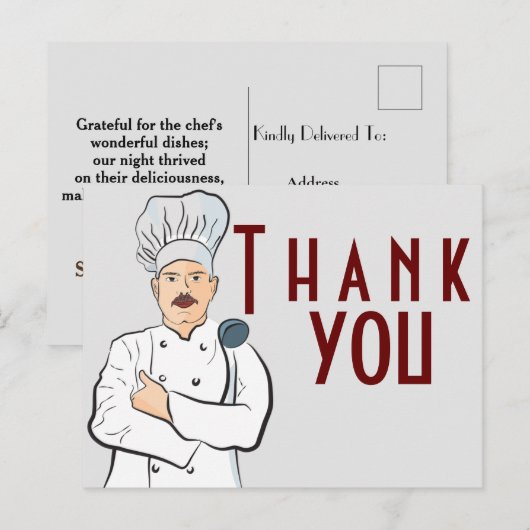 おいしい食事 ポストカード (正面/裏面)