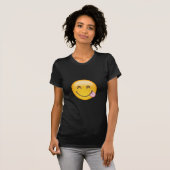 おいしい食糧Emojiを満喫する顔 Tシャツ (正面フル)
