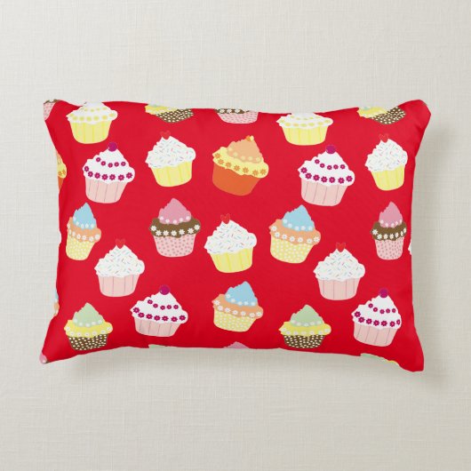 おいしい飾誕生日カップケーキアクセントピロ アクセントクッション (裏面)