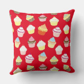 おいしい飾誕生日カップケーキ装飾用クッション クッション (裏面)