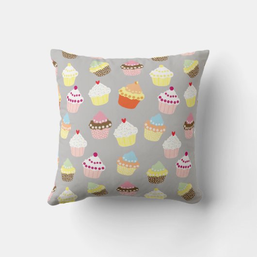 おいしい飾誕生日カップケーキ装飾用クッション クッション (裏面)