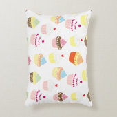 おいしい飾誕生日カップケーキ アクセントクッション (正面(垂直))