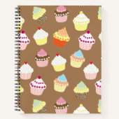 おいしい飾誕生日カップケーキ ノートブック (正面)