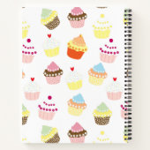 おいしい飾誕生日カップケーキ ノートブック (裏面)