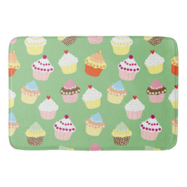 おいしい飾誕生日カップケーキ バスマット