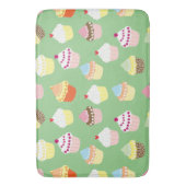 おいしい飾誕生日カップケーキ バスマット (正面縦)