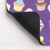 おいしい飾誕生日カップケーキ マウスパッド (コーナー)