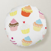 おいしい飾誕生日カップケーキ ラウンドクッション (裏面)