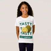 おいしい、おいしい、おいしい：私はデュリアンが大好き Tシャツ (正面フル)