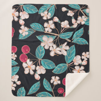 おいしい、ジューシーなさくらんぼ。シームレスなバックグラウンド  シェルパブランケット