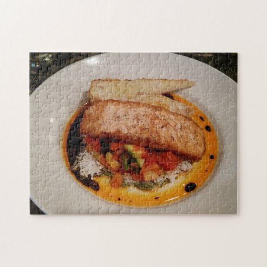 おいしい!パズル – おいしいサーモン料理 ジグソーパズル (横)