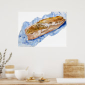 おいしい!パンフランスのローフポスタープリント ポスター (キッチン)