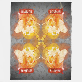 おいしい フリースブランケット