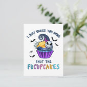 おいしいShut The Fucupcakesができました 面白い シーズンポストカード (スタンド正面)