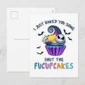 おいしいShut The Fucupcakesができました 面白い シーズンポストカード (正面/裏面)