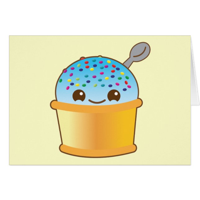 おいしくおいしいバケツのアイスクリームのかわいい! NP (正面横)