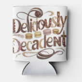 おいしくデカデントケーキ&チョコレートデザイン 缶クーラー (正面)