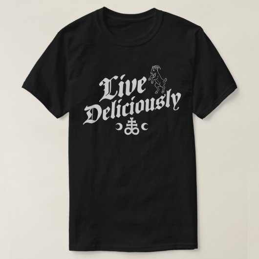 おいしくヴィンテージ動揺してを送る Tシャツ (デザイン正面)