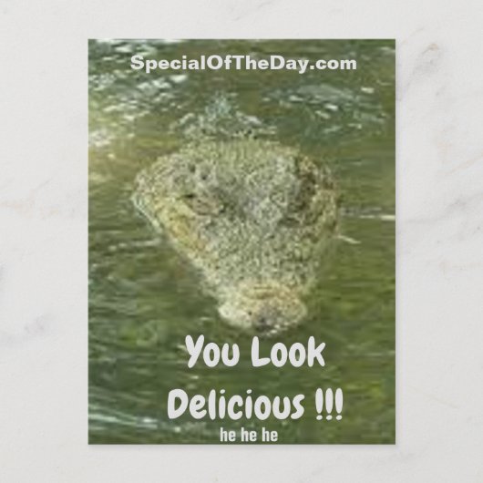 おいしそうなおもしろいはがき ポストカード (正面)